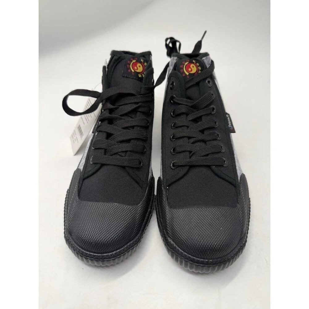 Feiyue x Bruce Lee 1920 Lo Black Martial Arts Sneakers Men 9 Women 11 FU100182M